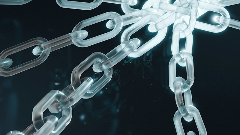 Chains made of ice