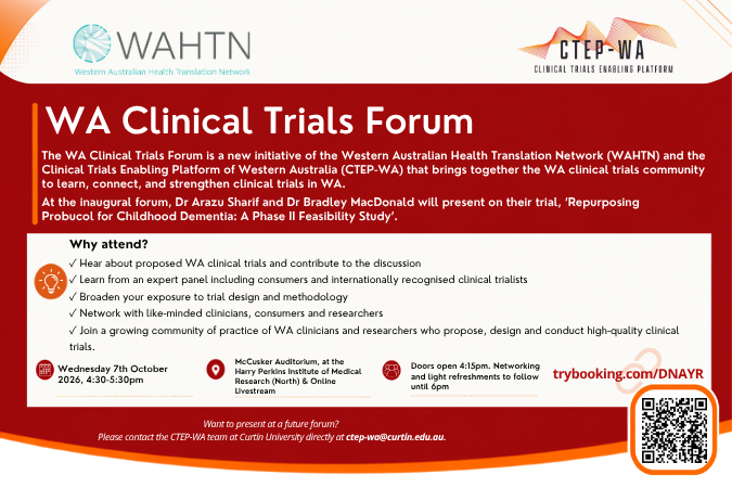 WA Clinical Trails Forum