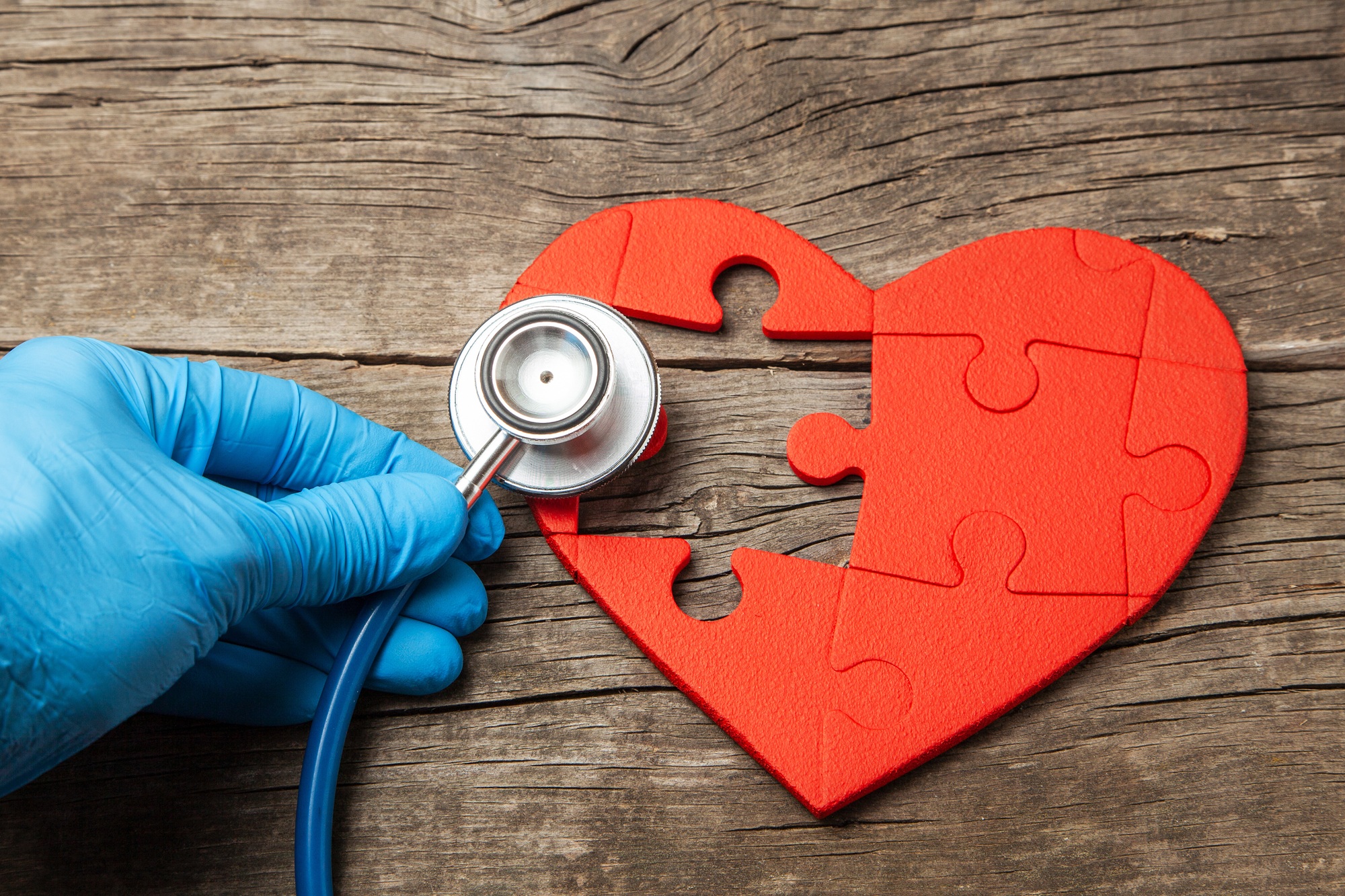 heart with stethoscope